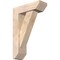 Ekena Millwork Traditional Slat Smooth Bracket w/ Offset Brace, Douglas Fir, 5 1/2"W x 16"D x 24"H BKT0604X16X24TRA06SDF - alternate 1